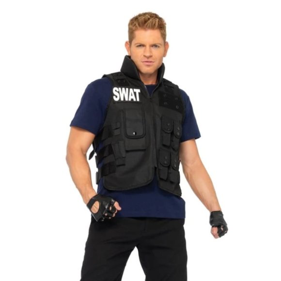 Party City Mens Swat Vest Baseball Hat 